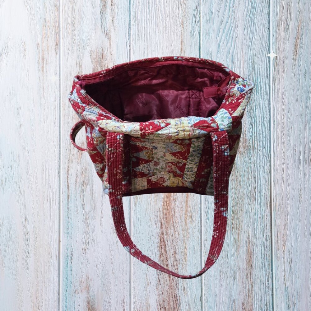 Donna Sharp Quilted Patchwork Boho Tote Handbag 1… - image 4